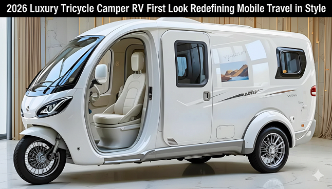 2026 Luxury Tricycle Camper RV First Look Redefining Mobile Travel in Style